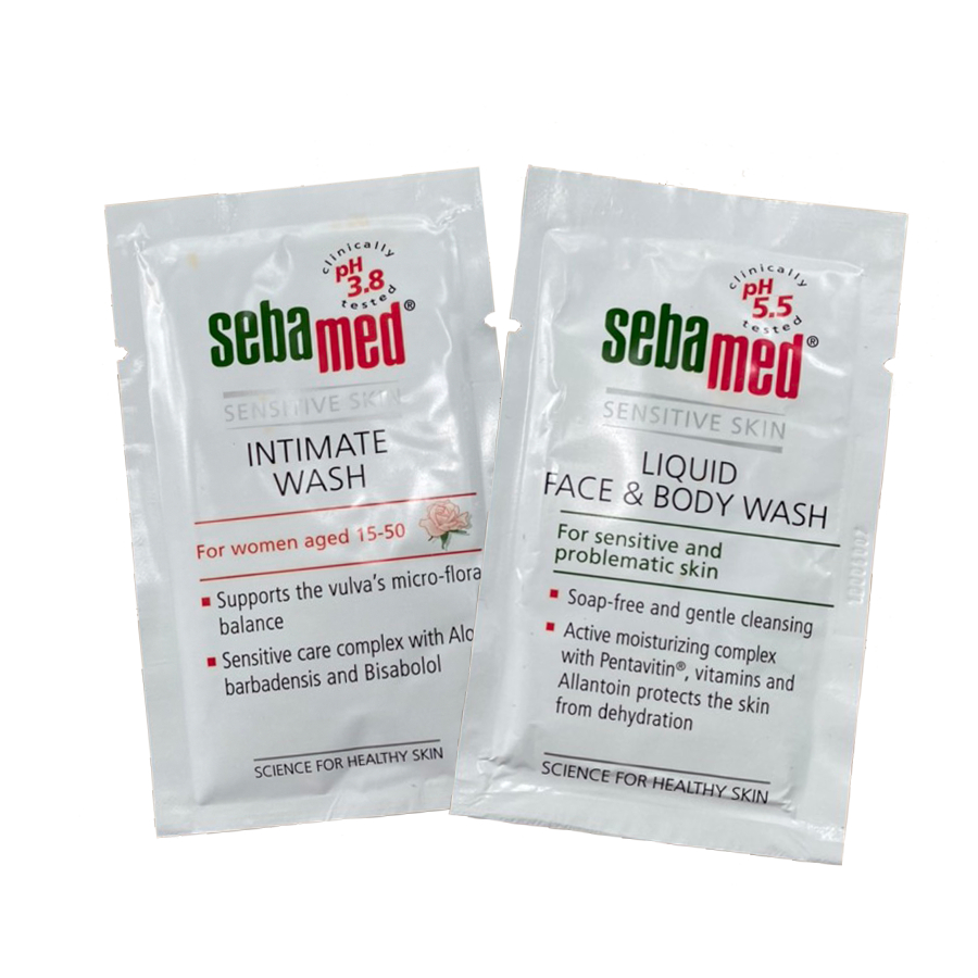(Quà tặng ngẫu nhiên - không bán) Dung dịch vệ sinh sebamed 10ml hoặc Sữa tắm và rửa mặt toàn thân Sebamed 10ml