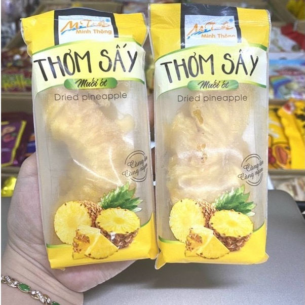 Thơm sấy Muối ớt 500gram (Minh Thông)