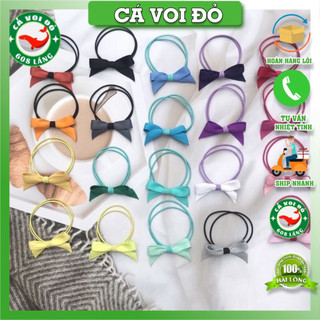 Dây cột tóc nơ đa dạng kiểu màu cho nữ
