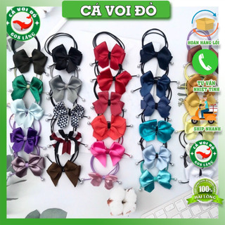 Dây cột tóc nơ đa dạng kiểu màu cho nữ