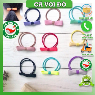 Dây cột tóc nơ đa dạng kiểu màu cho nữ