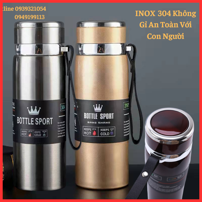 Bình nước giữ nhiệt BOTTLE SPORT 1L, Bình giữ nhiệt nóng lạnh, Bình giữ nhiệt mini bằng inox cao cấp