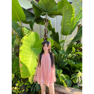 Dilys Dress Váy yếm xinh babydoll dập ly hoạ tiết cánh bướm