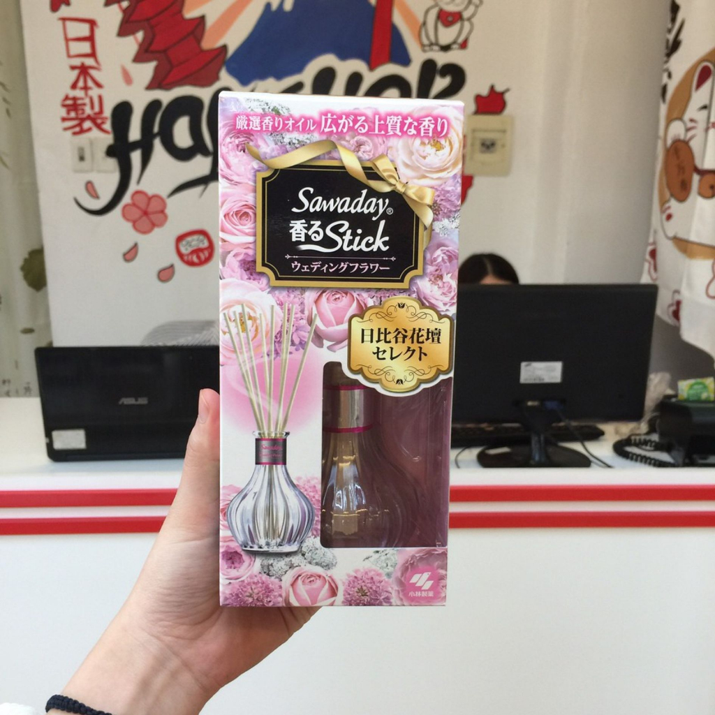Tinh dầu cắm thơm phòng S Selcet Sawaday Stick hương hoa 70ml 3 loại hương hoa thơm - Bahachiha