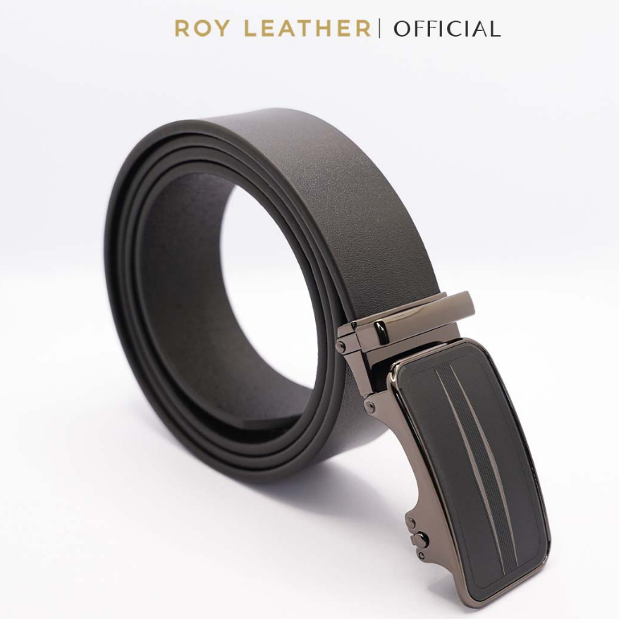 Thắt lưng nam da bò nguyên tấm khoá tự động nhiều mặt lựa D101 - Roy Leather bảo hành 1 năm