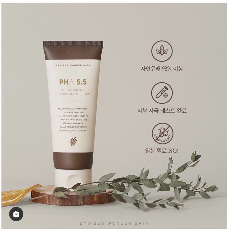 Sữa rửa mặt PHA 5.5 Byvibes Wonder Bath 130ml