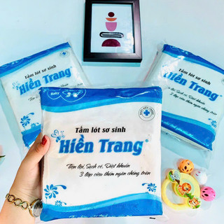 Tấm lót phân xu Hiền Trang, 30 miếng lót chống thấm sơ sinh LS001 Bebekids