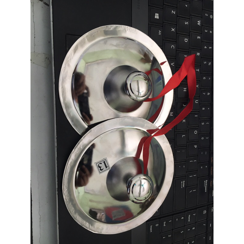 Chũm choẹ inox 13cm  cho bé