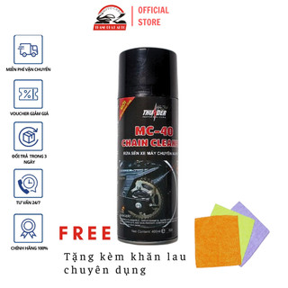 Chai rửa sên, vệ sinh sên, xích xe máy MC-40 400ml tặng khăn lau xe