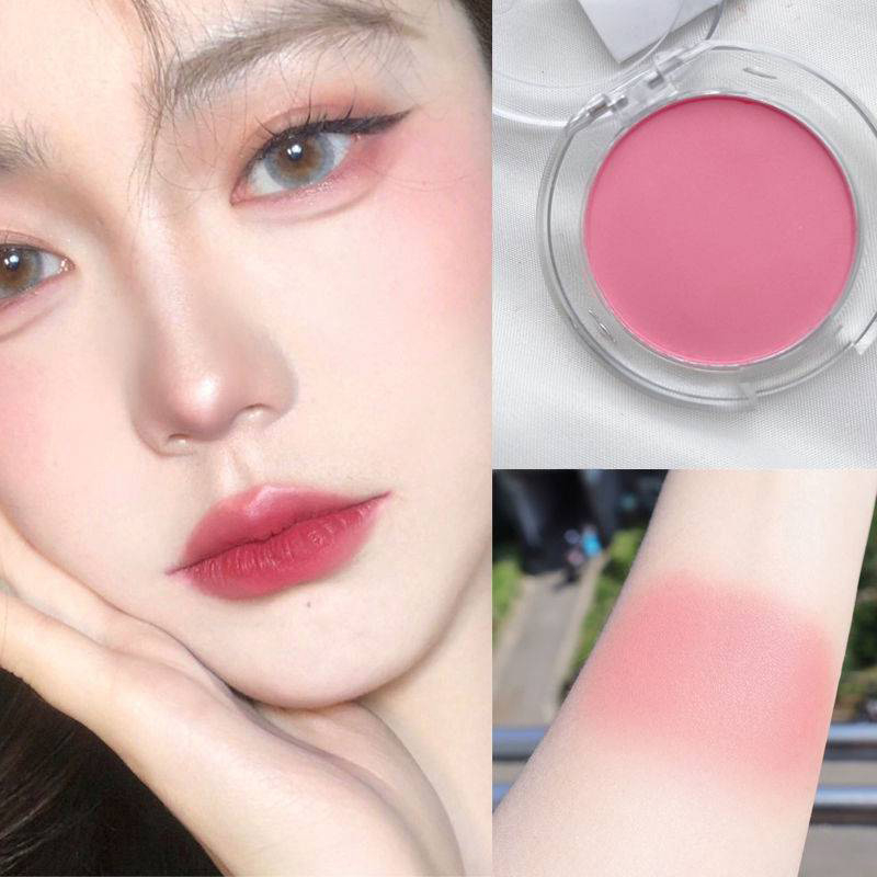 Ranliy✨ Phấn Má Hồng Phong Cách Hàn Quốc Lameila Blusher Novo Minfei Tông Lì Và Nhũ Color Geometry
