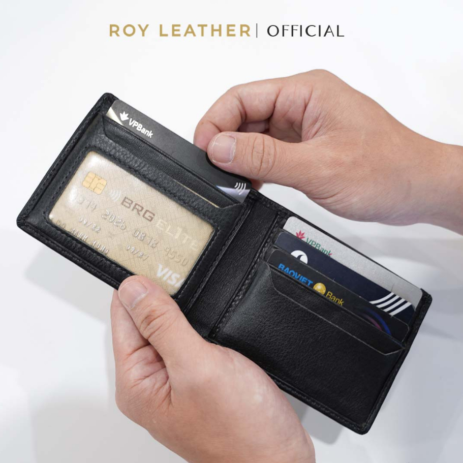 Ví nam da bò  cao cấp V103 - Roy Leather bảo hành 1 năm