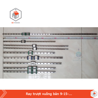Ray Trượt Vuông Công Nghiệp Bản 9, 12, 15mm