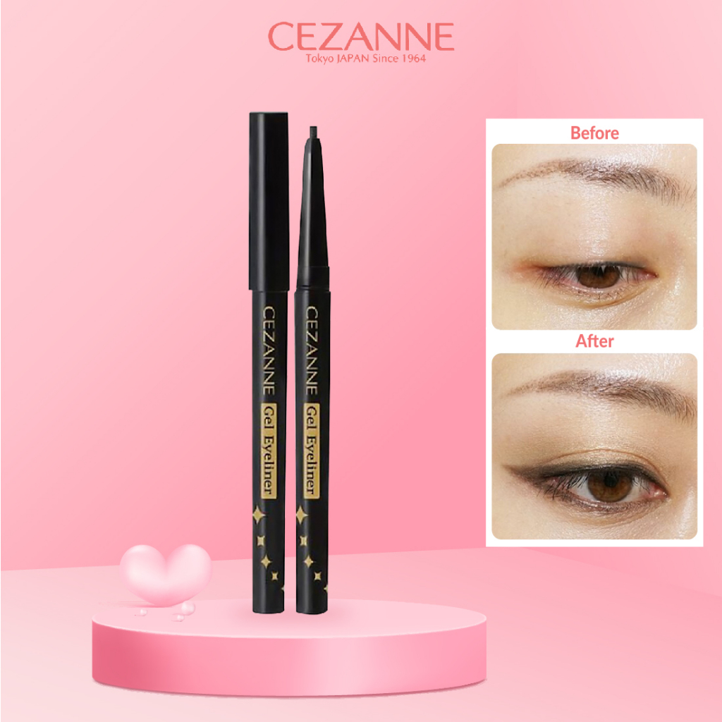 Bút kẻ mắt dạng gel Cezanne Gel Eyeliner chống thấm nước lâu trôi 0.1g