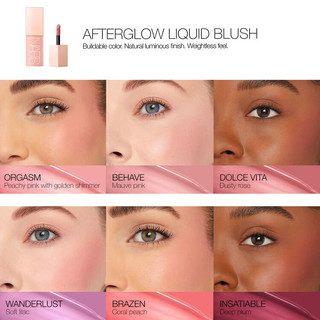 Má hồng dạng kem 𝐍𝐀𝐑𝐒  Afterglow Liquid Blush 7ml