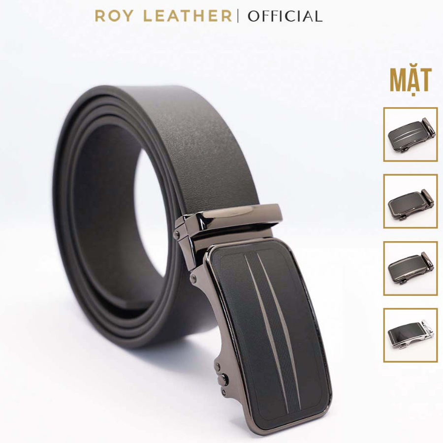 Thắt lưng nam da bò nguyên tấm khoá tự động nhiều mặt lựa D101 - Roy Leather bảo hành 1 năm