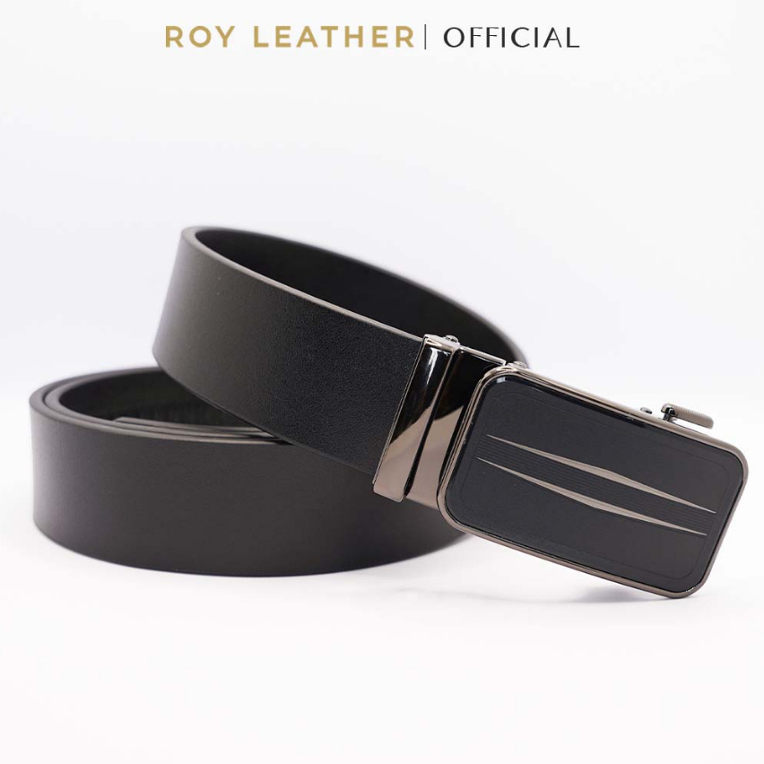 Thắt lưng nam da bò nguyên tấm khoá tự động nhiều mặt lựa D101 - Roy Leather bảo hành 1 năm