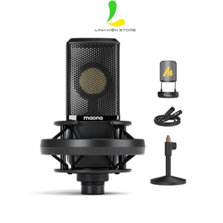  Mic thu âm có dây condenser Maono PM500T - Thiết bị ghi âm XLR định hướng chất lượng 