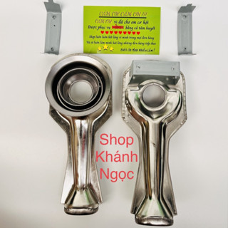 2 Điếu inox, Họng Đầu Đốt chia lửa bếp gas +Bass + Vít - LINH KIỆN PHỤ TÙNG THAY THẾ BẾP GA