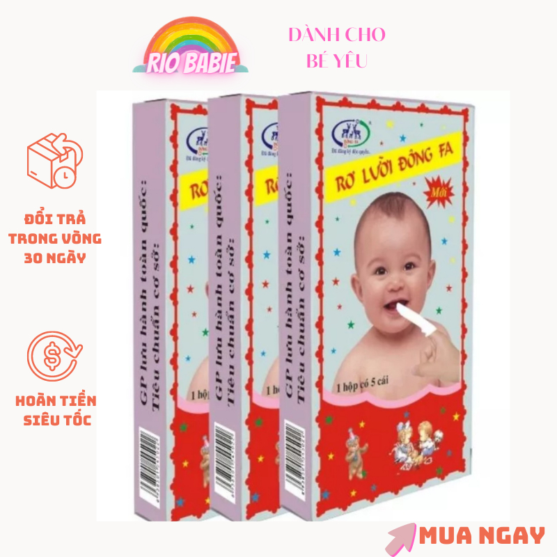 Combo 5 hộp rơ lưỡi cho bé