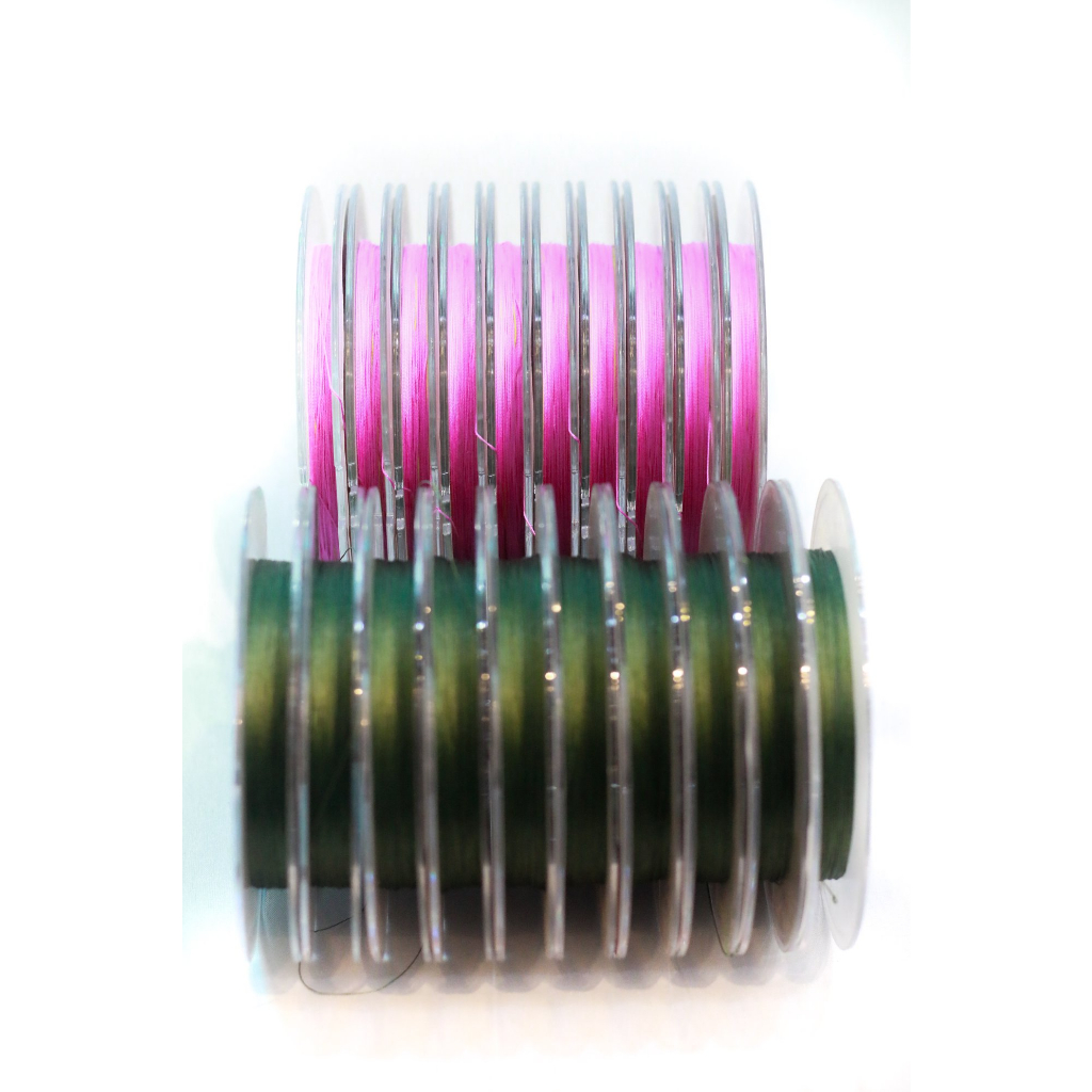 Dây Pe siêu bền Hirushima Hog Studio 832 màu xanh rêu cuộn 100m HKN Fishing