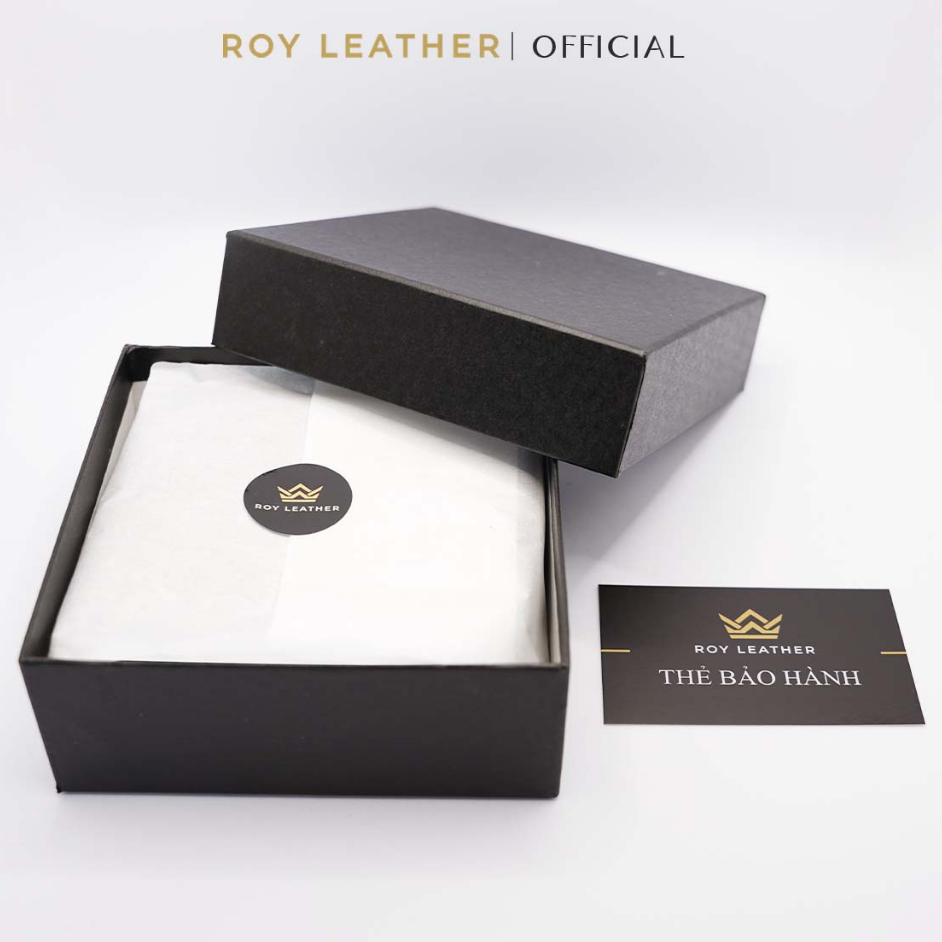 Thắt lưng nam da bò nguyên tấm khoá cài khuy D102 thương hiệu Roy Leather dây nịt nam da bò xịn
