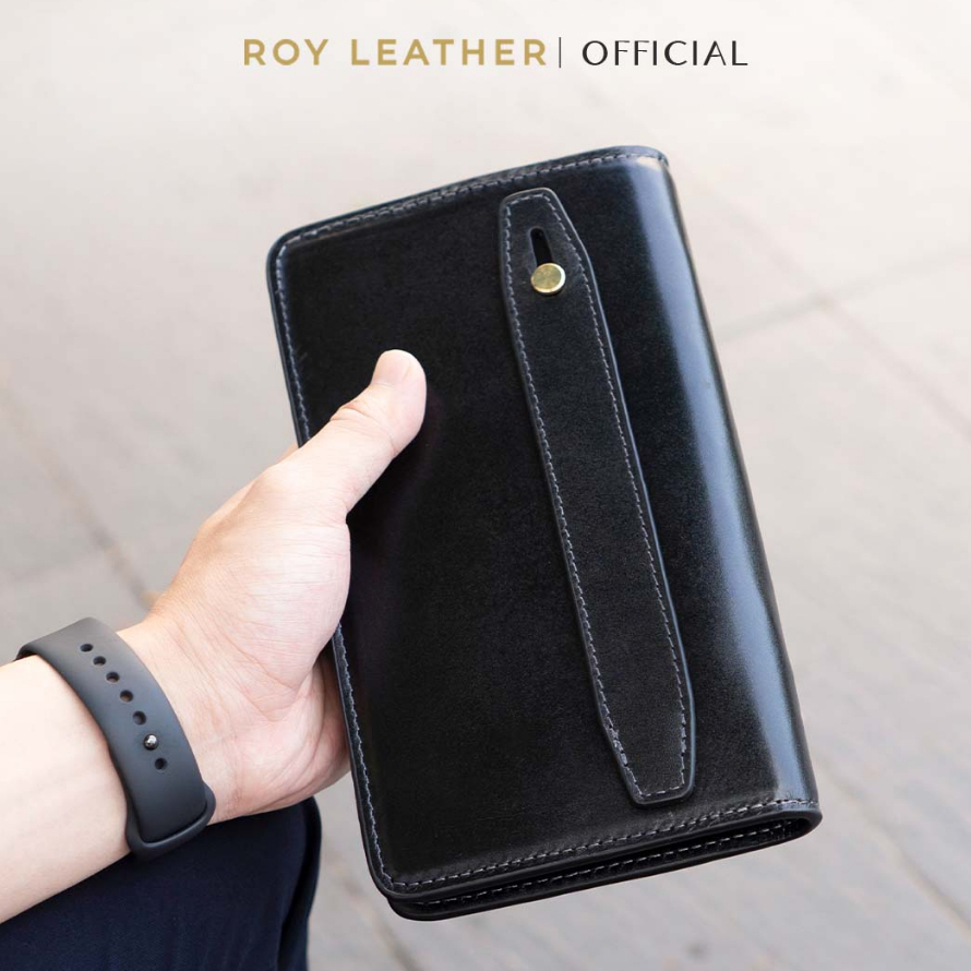 Ví dài nam da thật bò Mill cao cấp V109 thương hiệu Roy Leather bóp da bò nam cao cấp phong cách
