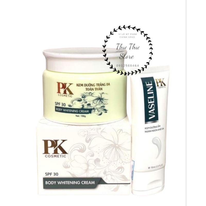 Kem Dưỡng Trắng Da Toàn Thân Pk Pinky White Tặng Kèm Vaseline