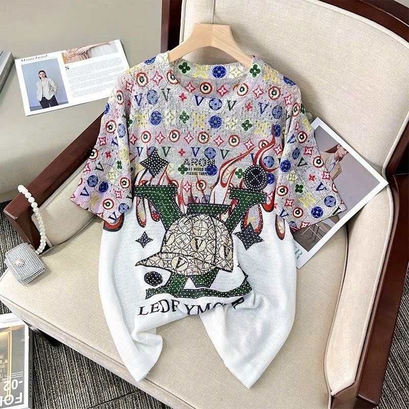 ÁO LEN FORM RỘNG ĐÍNH ĐÁ