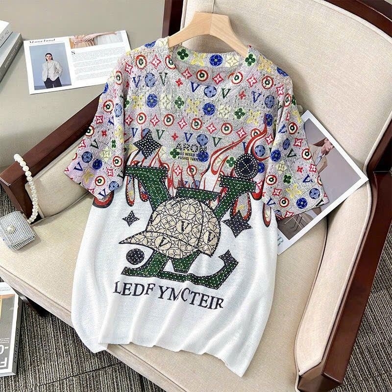 ÁO LEN FORM RỘNG ĐÍNH ĐÁ