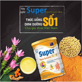 Sữa SuPer NaNo Curcumin Gold sữa nghệ lon 900g