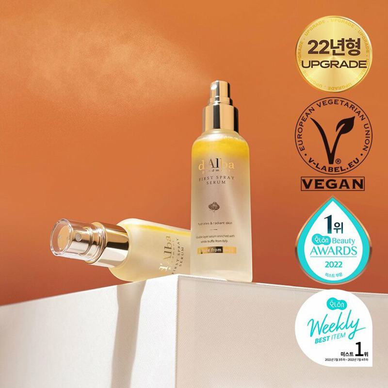 Serum xịt khoáng căng bóng da dAlba First Spray Serum