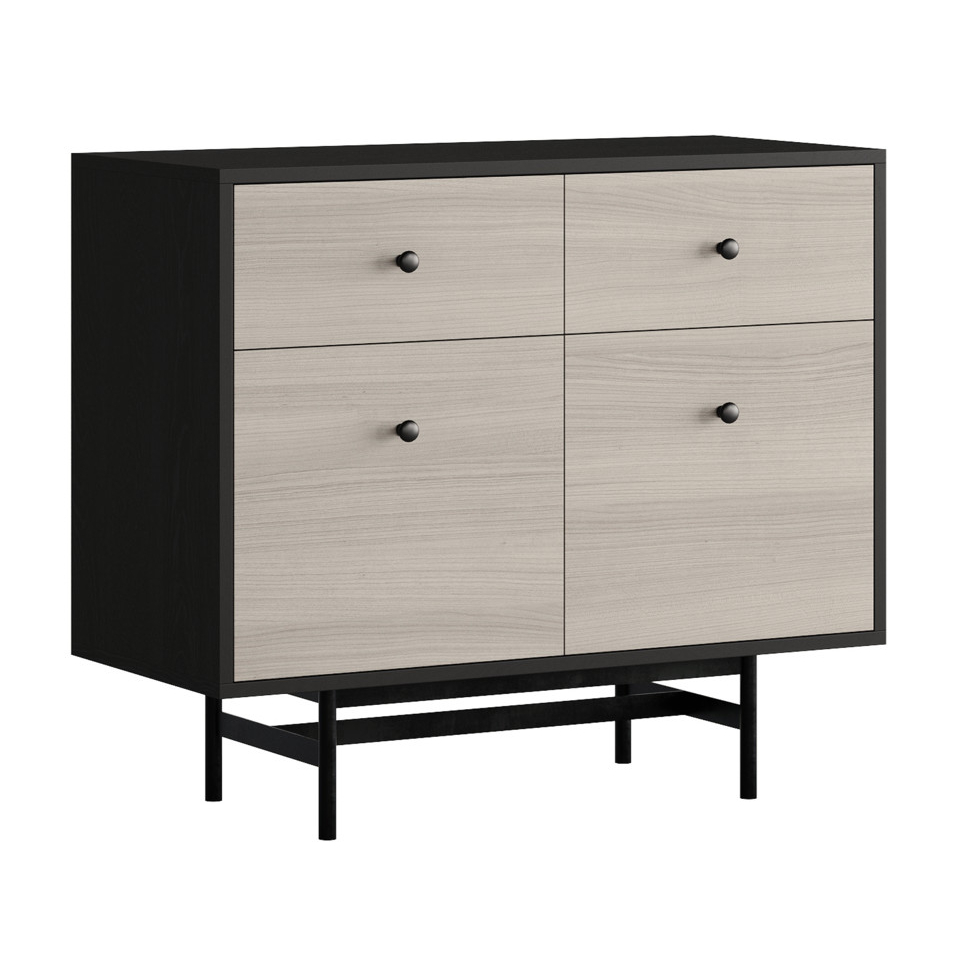 ROBECCA, Kệ đựng đồ, kệ để đồ DRA_374, 90x40x78cm, kệ gỗ Scandi Home