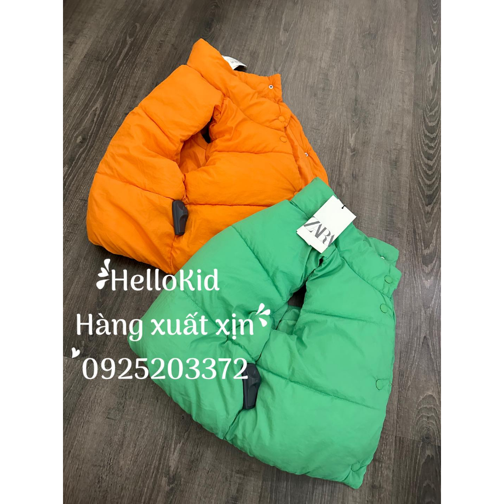 Áo phao gile màu sắc cho bé