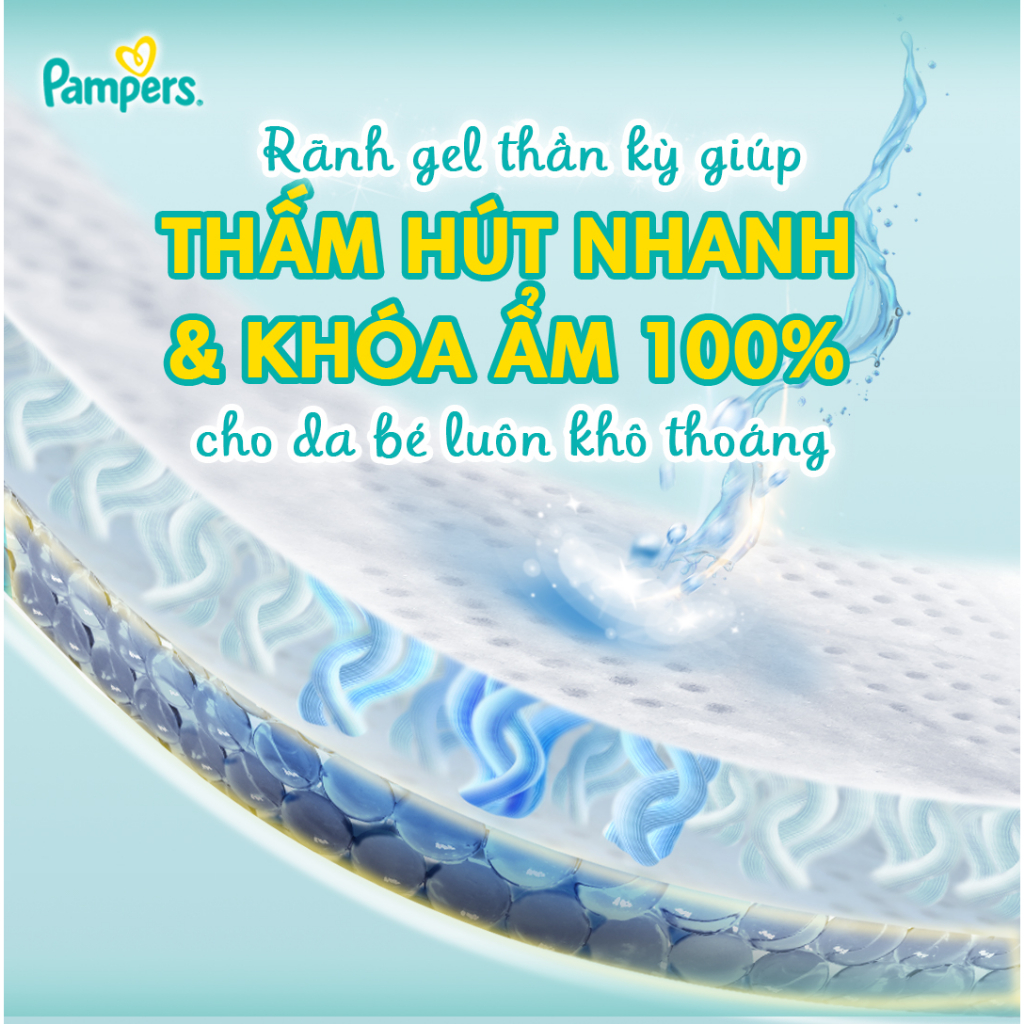 Tã/ Bỉm Quần PAMPERS Giữ Dáng Gói Đại Size M60/ L54/ XL48/ XXL44