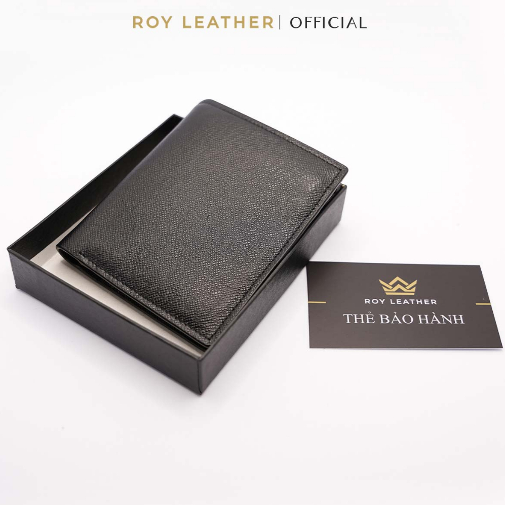 Ví nam da Saffiano cao cấp V102- Roy Leather bảo hành 1 năm