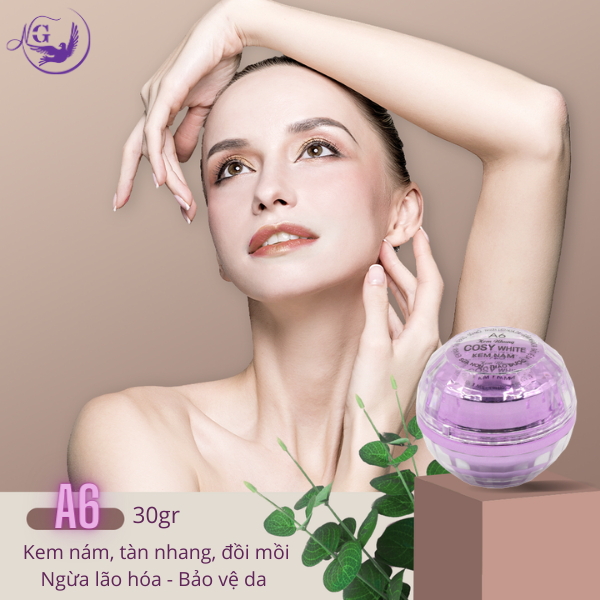 Kem nám-tàn nhang-đồi mồi-ngừa lão hóa da- giảm nhăn da-bảo vệ da Cosy White A6 A10