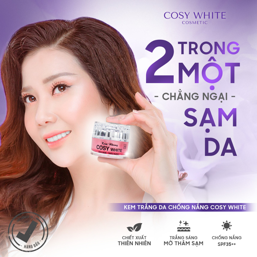 Kem nám-tàn nhang-đồi mồi-ngừa lão hóa da- giảm nhăn da-bảo vệ da Cosy White A6 A10