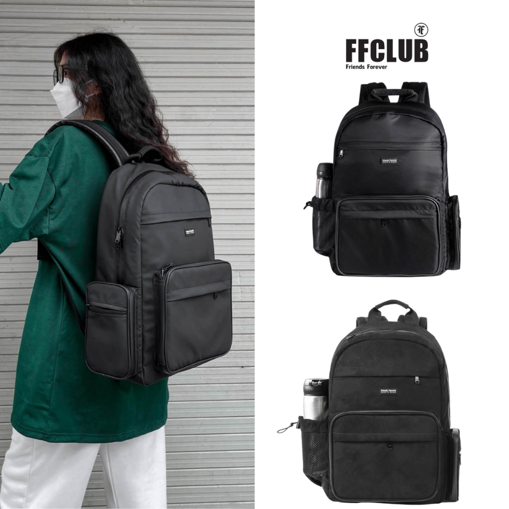 Balo unisex chất vải polyeste chống nước cao cấp FRIENDS FOREVER Crony Backpack - Ngăn chống sốc 15.6inch)