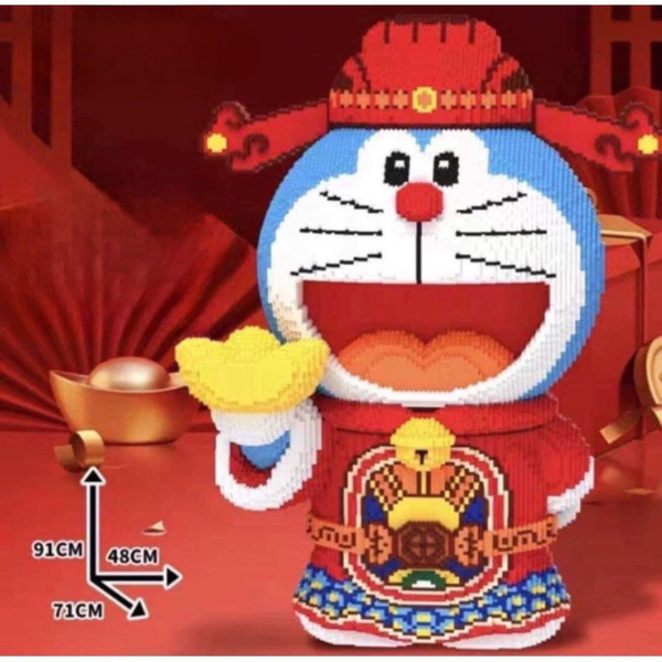 Mô hình  Doraemon Thần Tài Tôn Ngộ Không Cáo Nick Thỏ Judy Bearick teddy  Size LỚN xếp hình