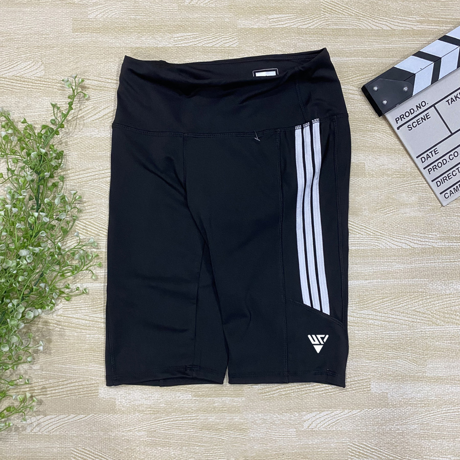 Quần Ngố 3 Sọc Nữ - Quần Ngố Nữ Thun Lạnh 4 Chiều Nâng Mông Tôn Dáng Thời Trang