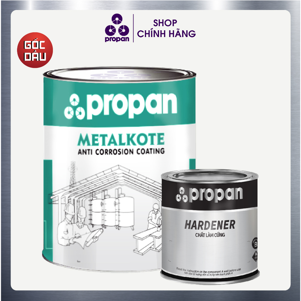 Propan - METALKOTE EDP-551 - Sơn Lót Kẽm Epoxy 2 TP - 1 kg set