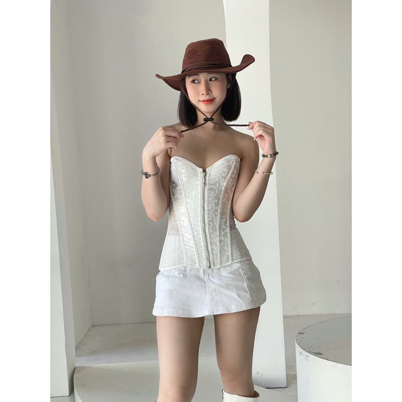 CORSET KÉO KHOÁ MIX REN