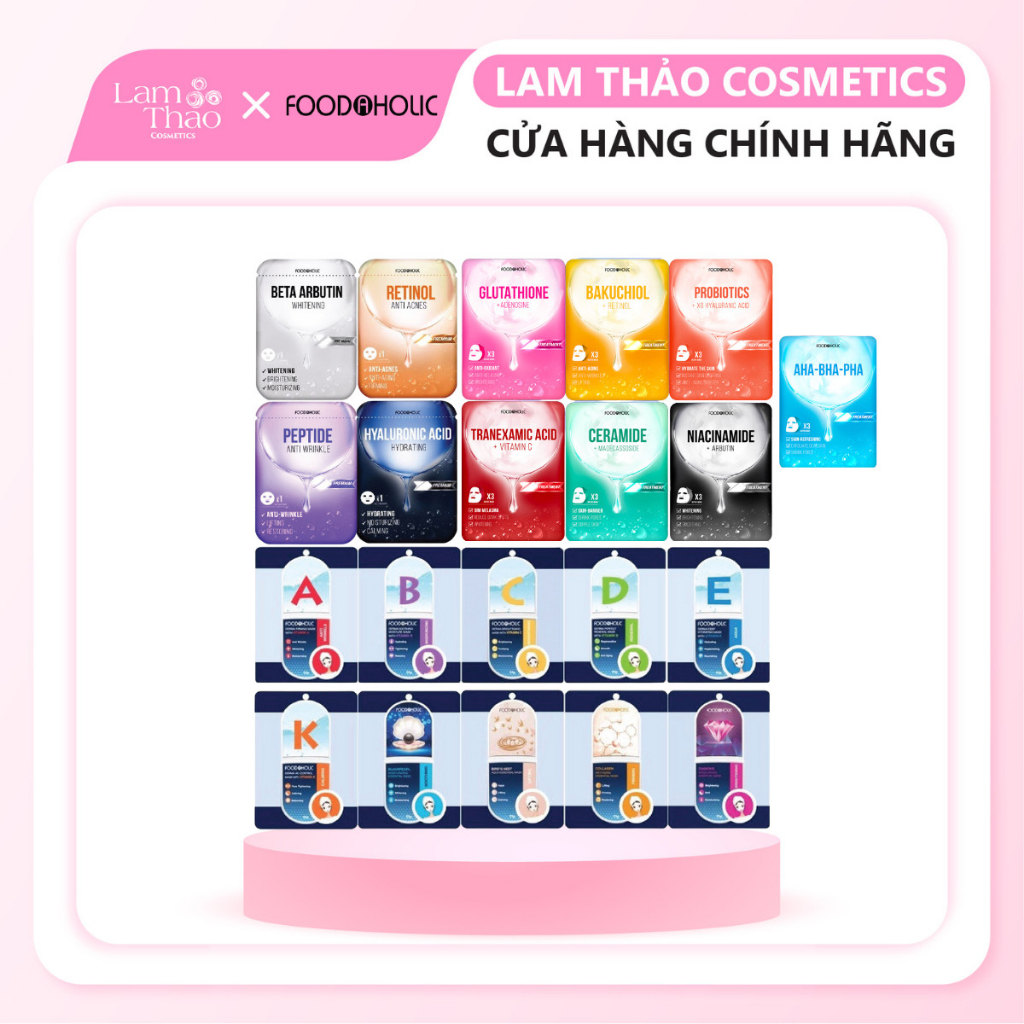 Mặt Nạ Dưỡng Da, Cấp Ẩm FoodAHolic 23g [ Lam Thảo Cosmetics - Sản Phẩm Chính Hãng ]