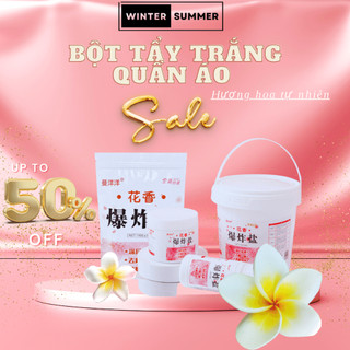 Bột Tẩy Trắng Quần Áo Cao Cấp nhà Winter Summer-Đánh bay ố vàng, vết bẩn khó giặt-An toàn, không phai màu