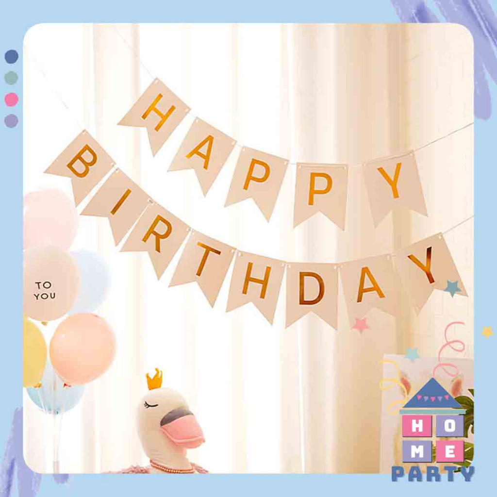 Nhiều Mẫu Dây Chữ Hapy Birthday Đuôi Cá Trang Trí Sinh Nhật Tiện Lợi