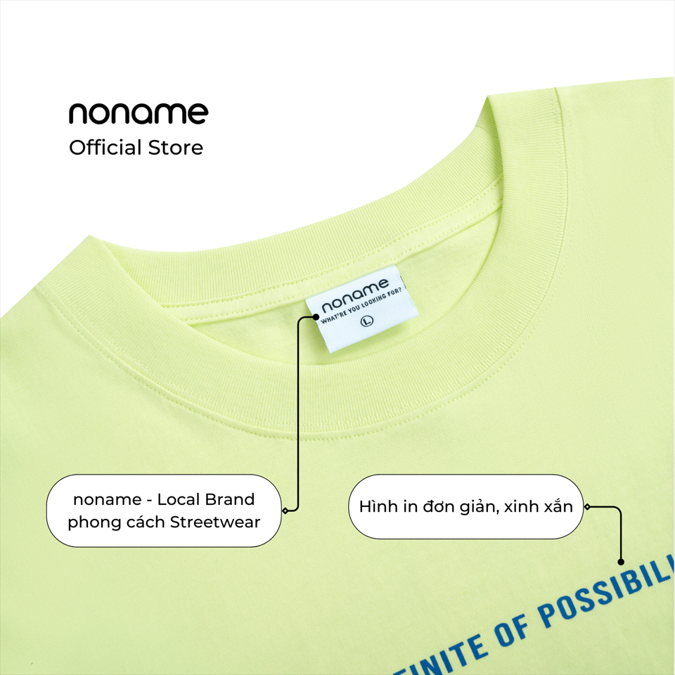 Áo Thun Unisex Oversize noname Explore the Galaxy /Light Yellow_NNRAD6001D310