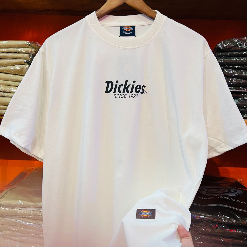 Áo thun nam nữ unisex Dickies basic in ngực, chất cotton 100% chính hãng - Helistore