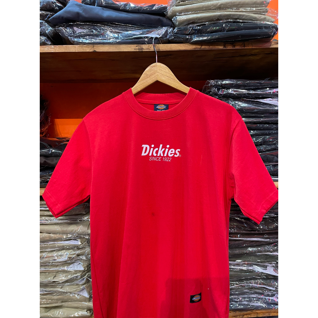 Áo thun nam nữ unisex Dickies basic in ngực, chất cotton 100% chính hãng - Helistore