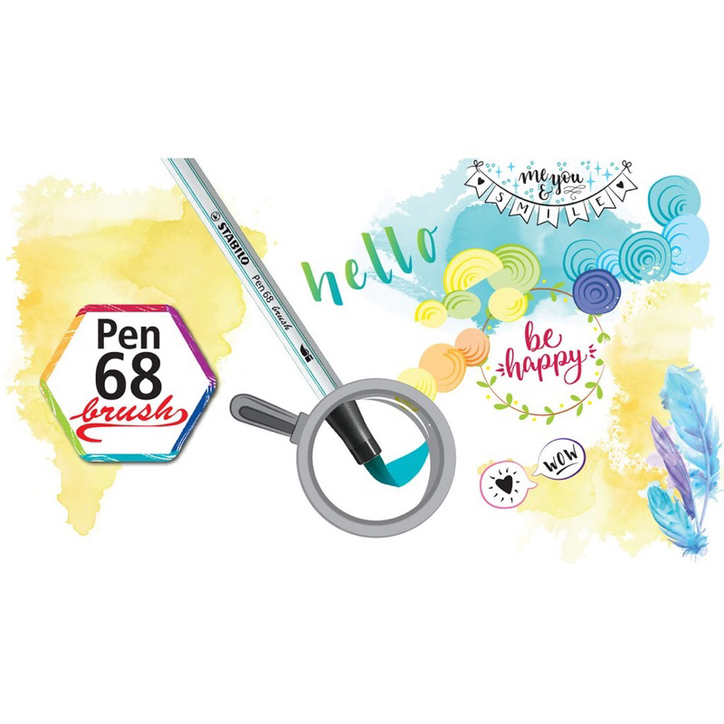 Bút lông STABILO Pen 68 Brush luyện Calligraphy