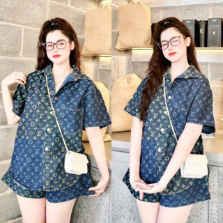 SET ÁO SƠ MI JEANS KÈM SHORT (KÈM VIDEO HÌNH THẬT)